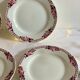 4 céranord plates with flowers