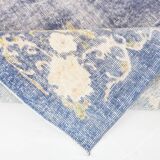 6x8 Faded Blue Oriental Vintage Rug, 194x258Cm