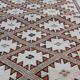 Handmade beige mergoum carpet  70x130cm
