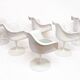 1970s Space-Age Tulip Dining Table & Six Chairs Set by Eero Saarinen for Knoll