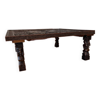 Carved coffee table (African)