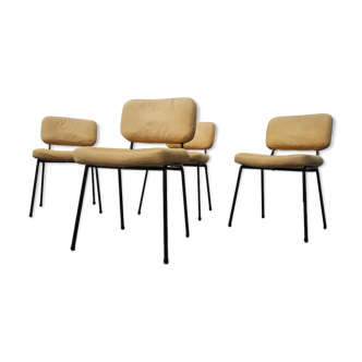 Set de 4 André Simard chairs