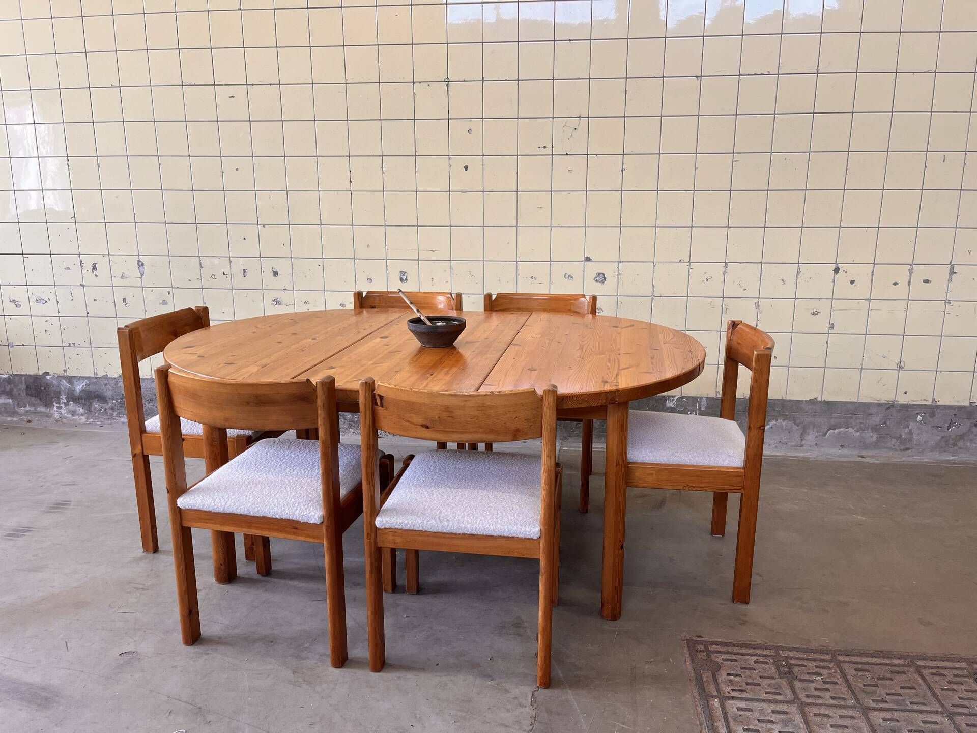 Set of six dining chairs by Furusnickarn AB