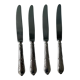 Set of 4 SFAM silver metal cheese knives