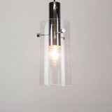 1 of 3 lantern-shaped pendant light with cylindrical glass shade by Limburg, Germany, 1960s.