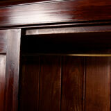 Wardrobe mahogany carved mirror new art