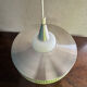 Scandinavian aluminium & opaline suspension - LYFA design by Bent Karlby