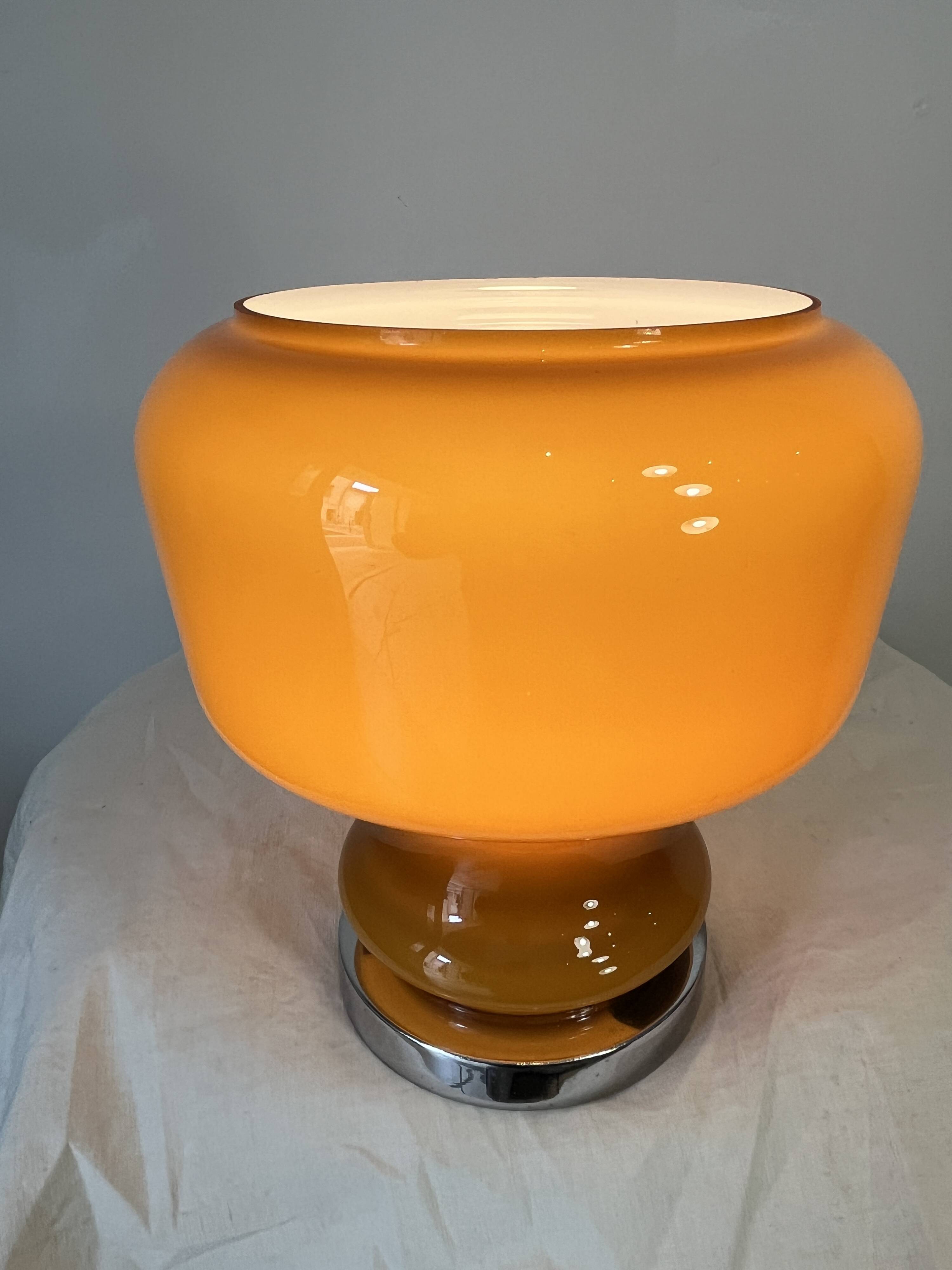 brown 1970s lamp