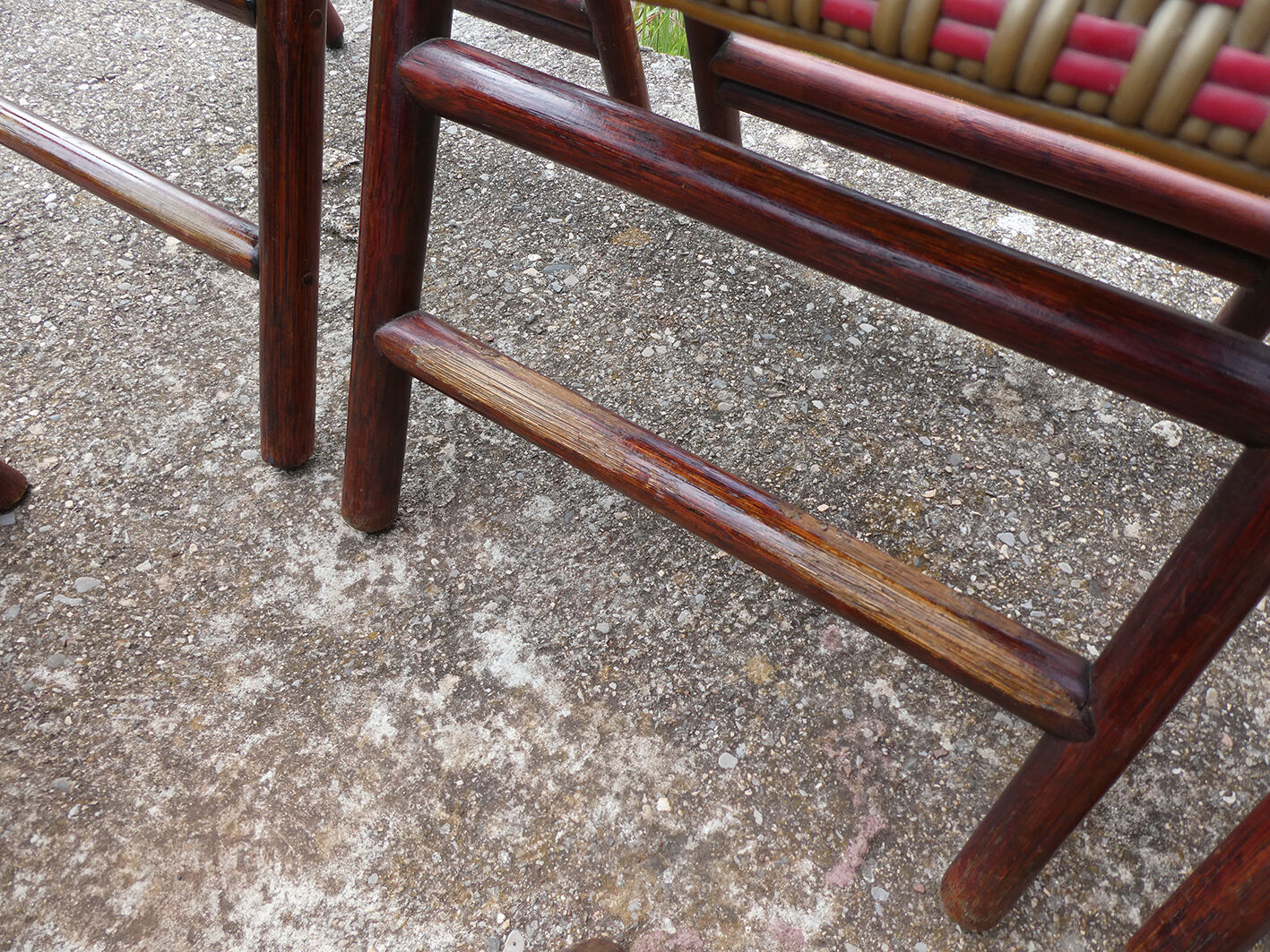 Lot of 5 folding bistro chairs of terrace type "parisian"