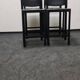 A set of four Italian leather bar stools by Matteo Grassi
