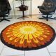 Tapis rond Desso années 70