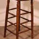 19th-century elm bar stool