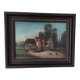 Framed oil painting on canvas