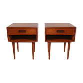 Scandinavian teak bedside pair Johannes Andersen