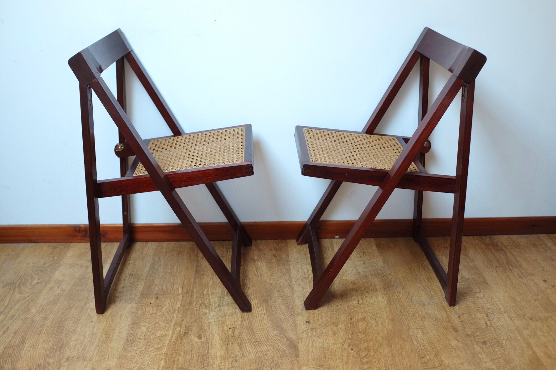 Paire de chaises pliantes, circa 1960