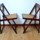 Paire de chaises pliantes, circa 1960