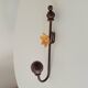 Vintage folk art wall coat rack