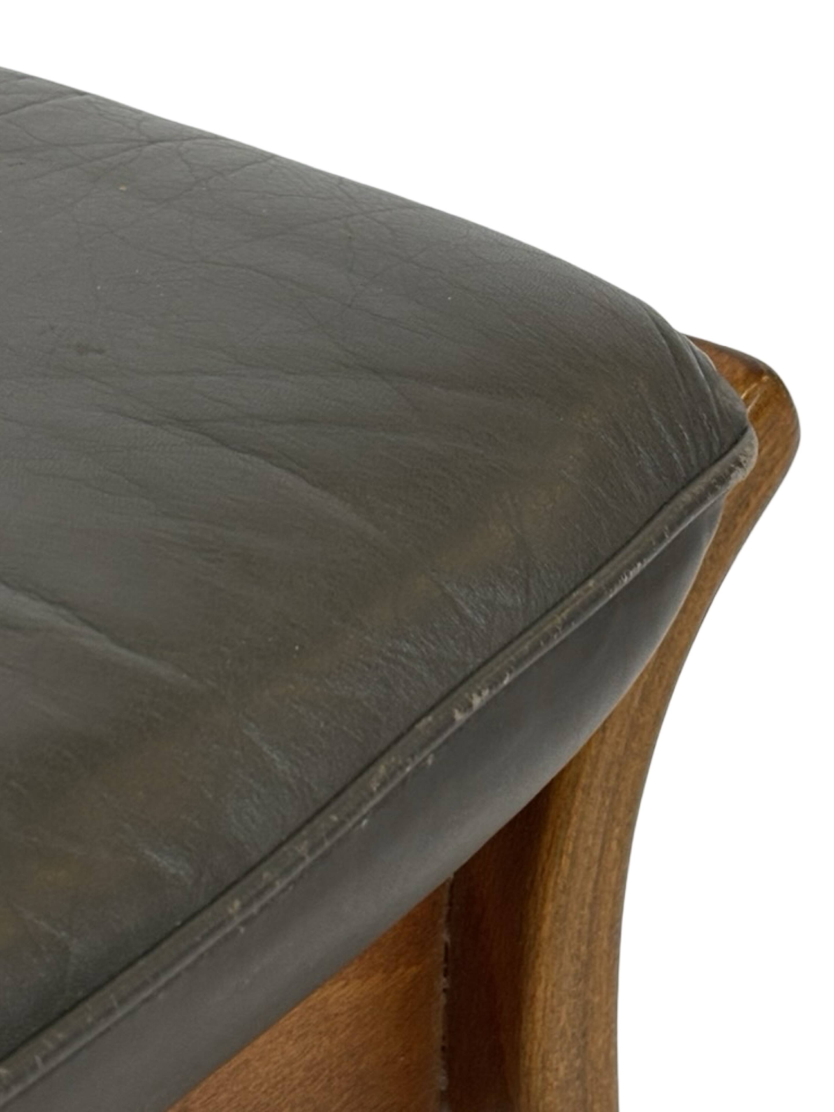 Vintage G Mobler Danish Design Footrest Footstool Ottoman