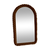 60s rope mirror attributed 38x64cm