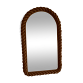 60s rope mirror attributed 38x64cm