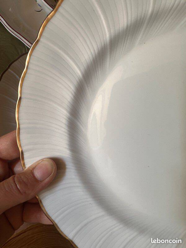 13 flat plates Bernardaud Verlaine