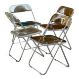 Four Plia Chair G. Piretti For Anonima Castelli