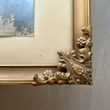 Vintage Gold colored Metal Picture Frame 25.5 cm x 19.5 cm