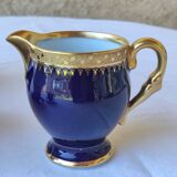 Service à café Bleu de four et or - porcelaine de Limoges