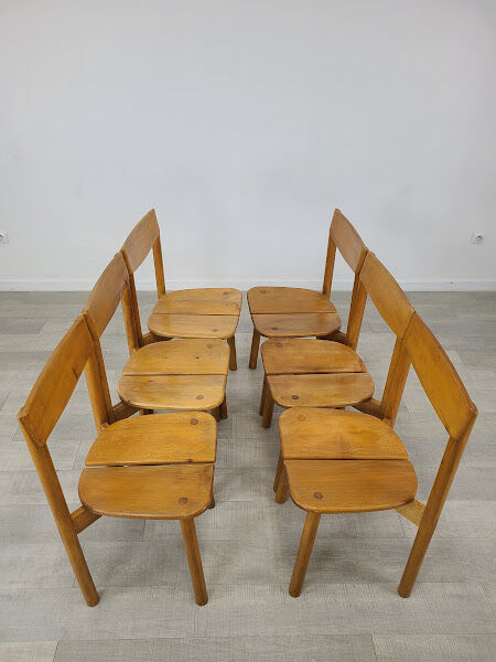 6 chairs coffee vintage 60s