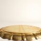 Hollywood Regency Large Oval Brass Tray by Firma Lars Holmström, Sweden 1940's