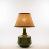 "Héritage 70" lamp in green glazed ceramic
