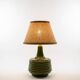 "Héritage 70" lamp in green glazed ceramic