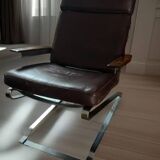 Fauteuil Girsberger  à bascule design vintage.