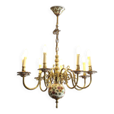 Large Dutch 8-branch chandelier