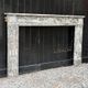 Louis XVI fireplace in grey Ardennes marble, late 18th century.