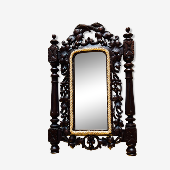 Miroir fôret noire baroque 38x60cm