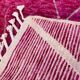 Tapis rose en laine fait main traditionnelle 250cmx150cm