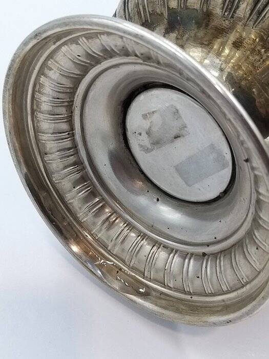 800 silver teapot Italian goldwork 1st half of the 20th century