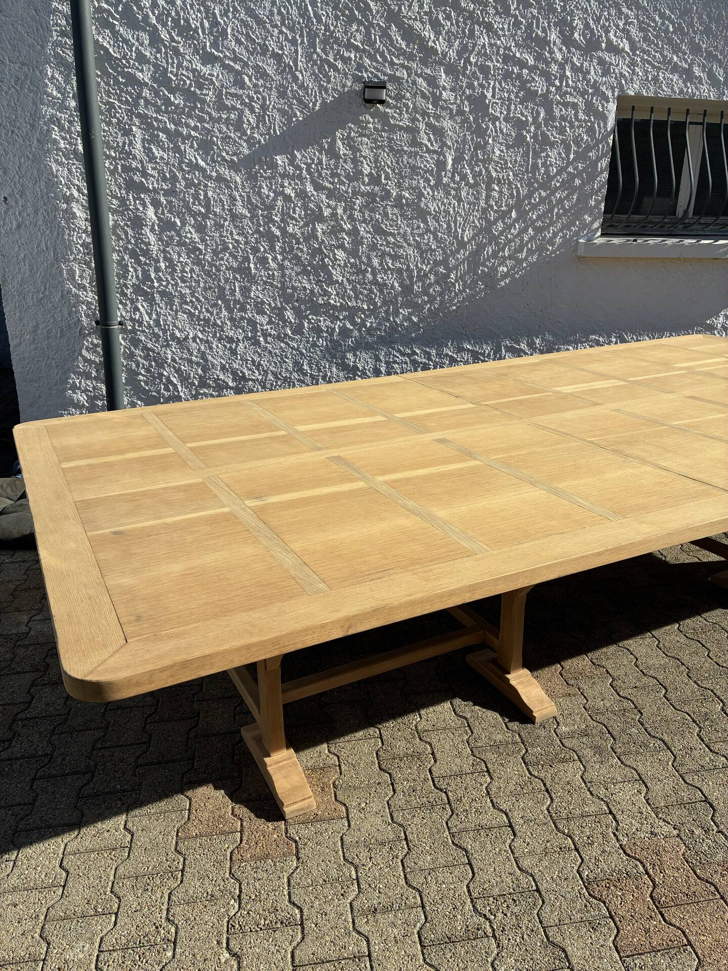Solid oak farmhouse table