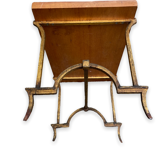 Side table in wood and metal mordoré