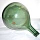 Old demijohn canister in blown green glass - Bottle all round 5L
