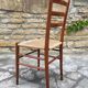 Italian chair in rope and wood