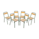 Set of 6 chairs school Stella