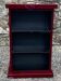 Square plexiglass shelf, burgundy red, david lange vintage 1980