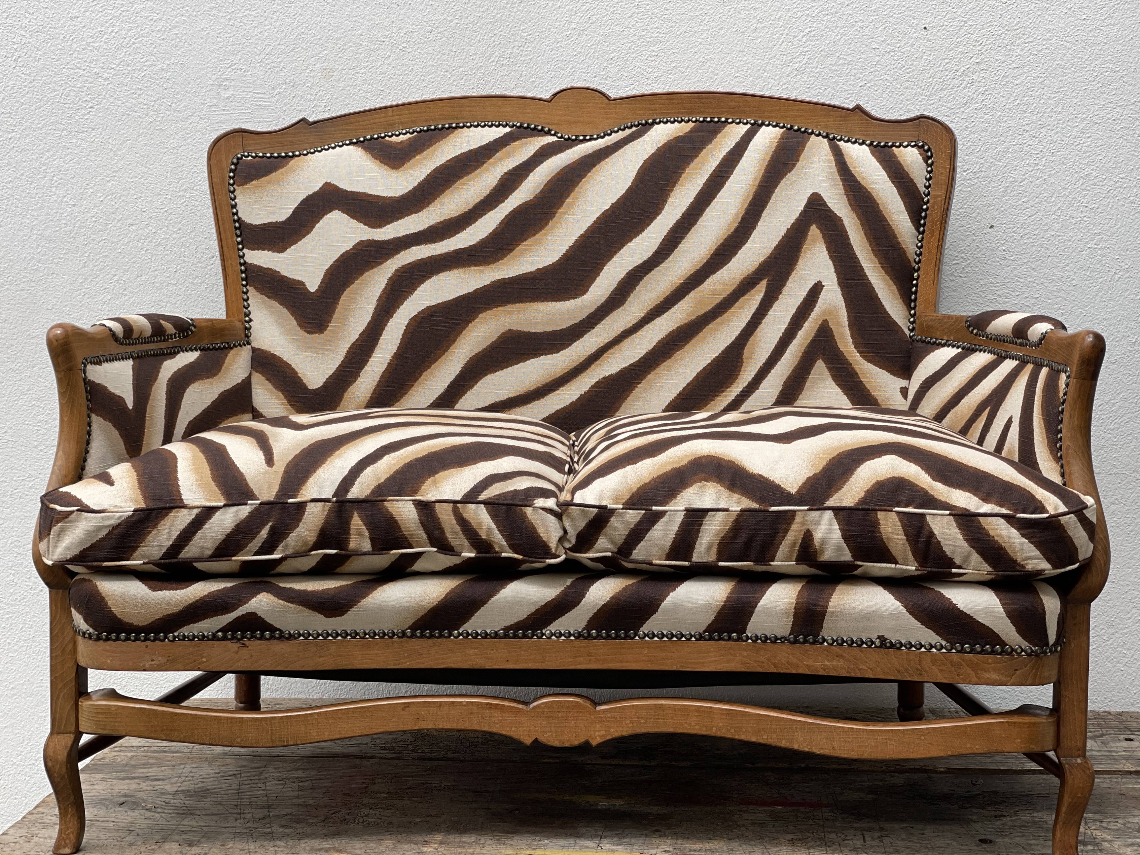 Canapé 2 places avec imprimé zèbre Ralph Lauren