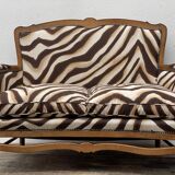 Loveseat with Ralph Lauren Zebra Print