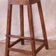 Old Burmese teak workshop top stool