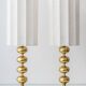 Pair of Swedish Mid-Century Brass Bobbin Table Lamps by Aneta, circa 1960