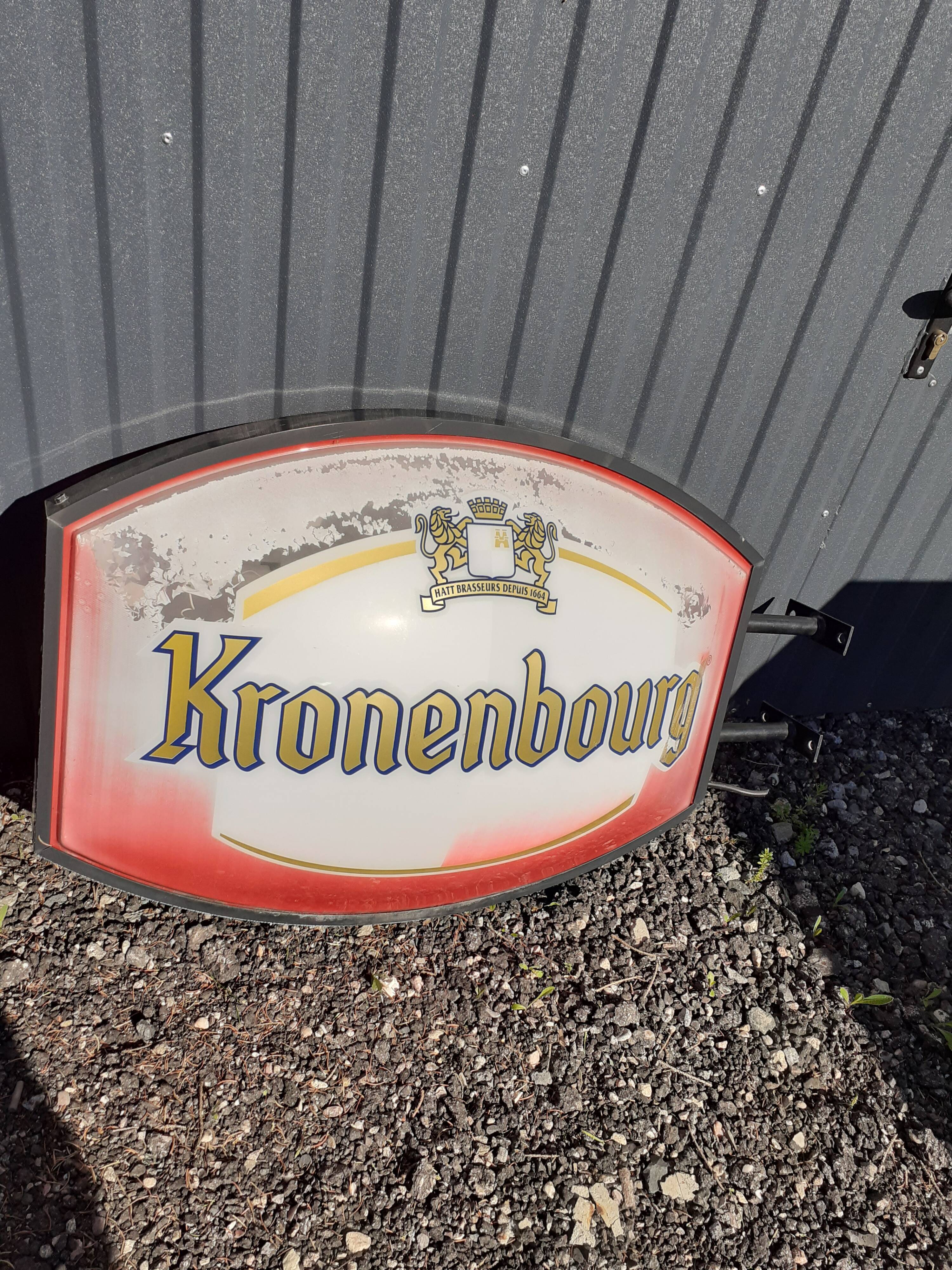 Beer sign Kronenbourg