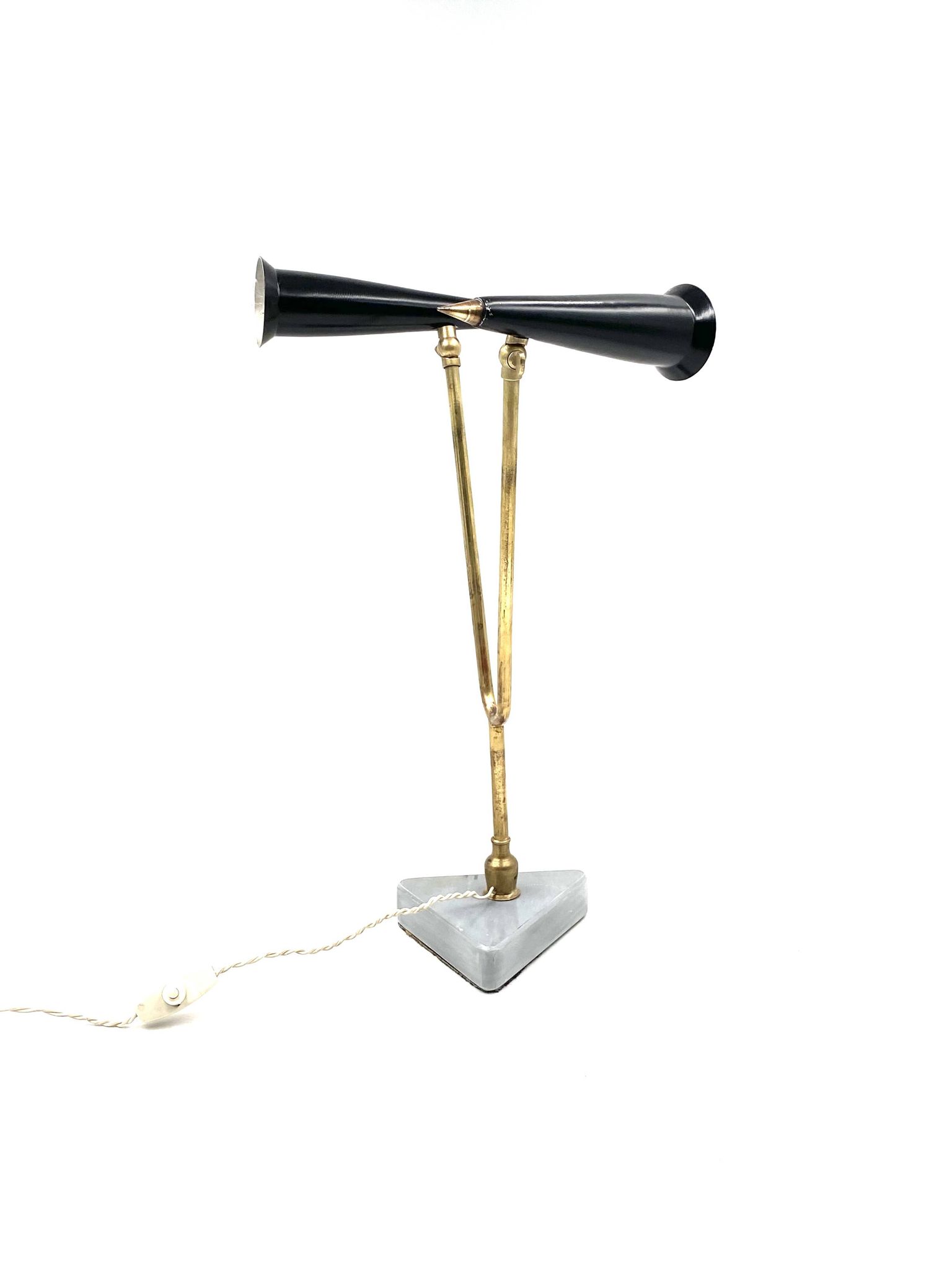 Mid-century double light table lamp, Italy 1960s
